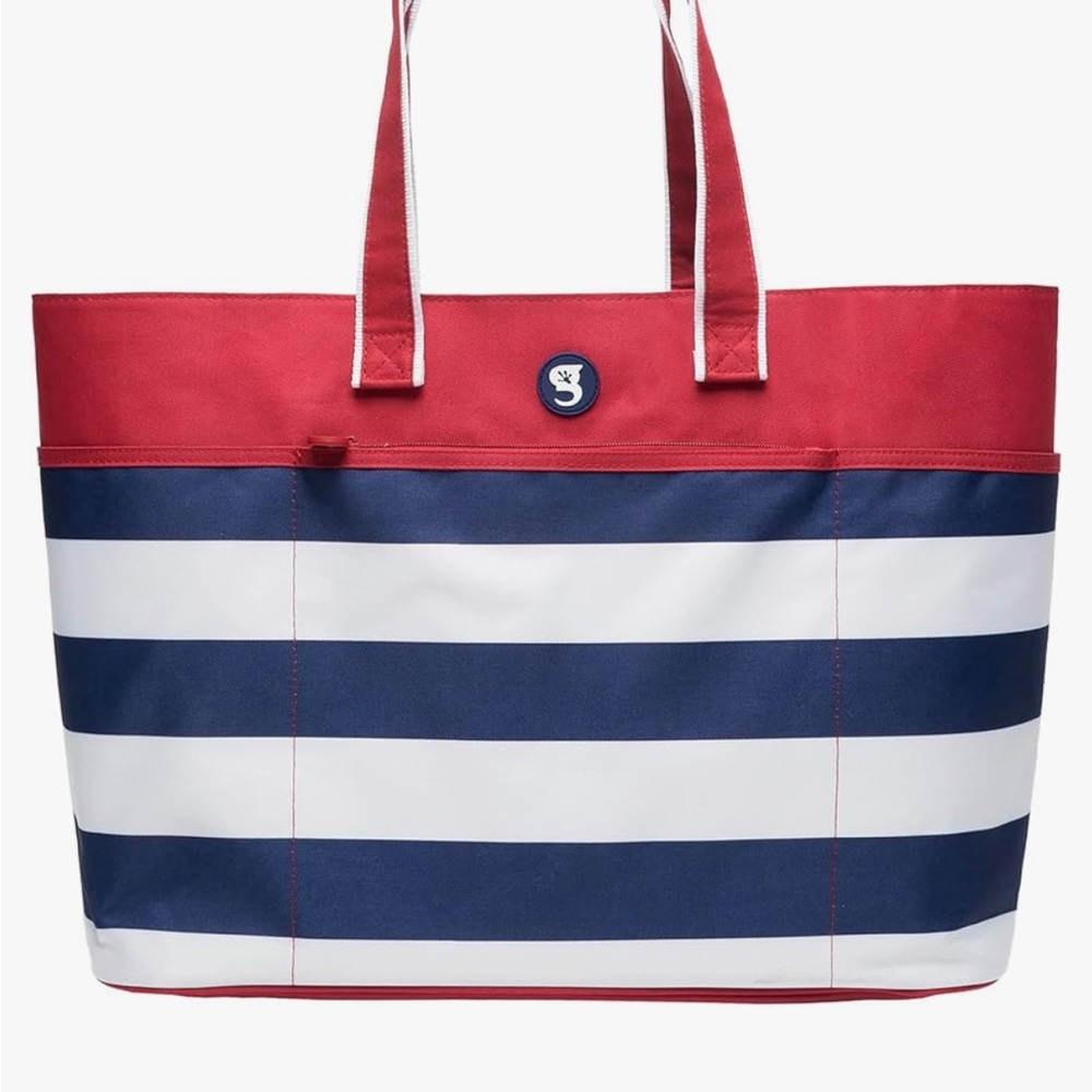 NWT geckobrands Oversized Beach Tote With Five Pockets in Americana